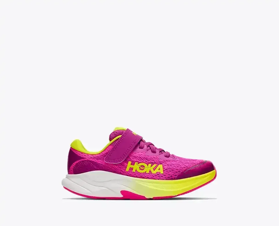 HOKA Rincon 4 Fuchsia (Kleine Kinder) Media front view