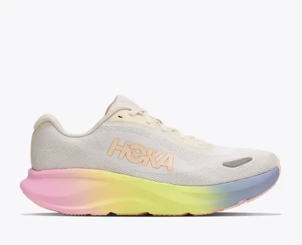 HOKA Rincon 5 Alabaster Tangerine Glow (Damen) Media front view