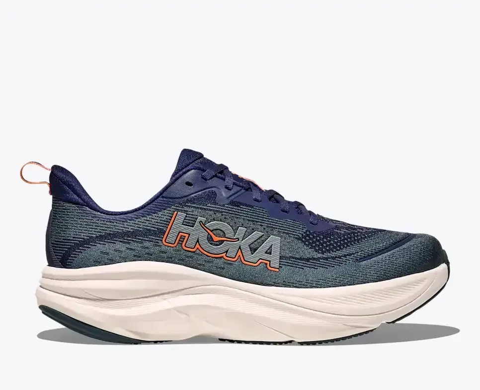 HOKA Skyflow Midnight Blue Varsity Navy Media front view
