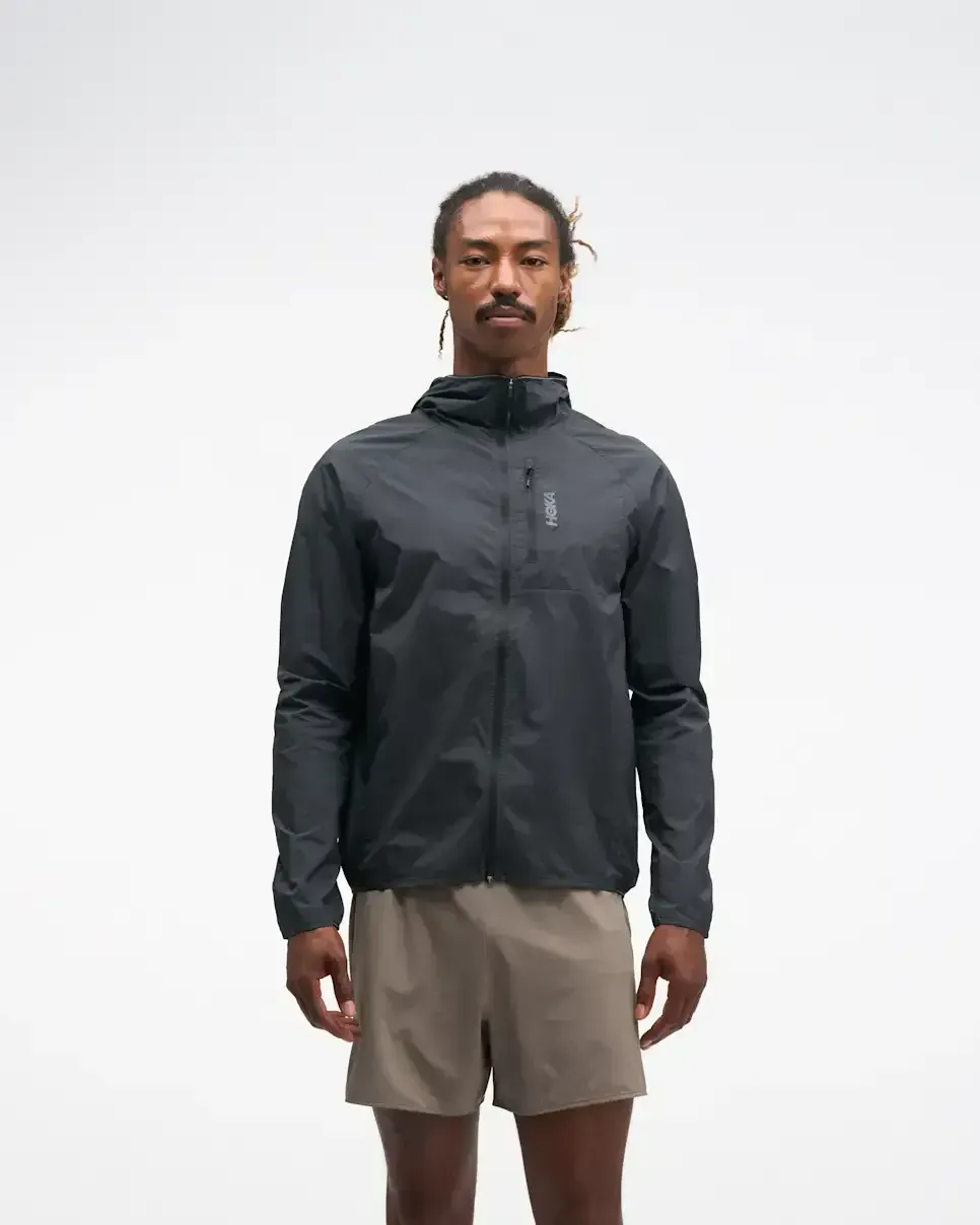 HOKA SkyFlow Windjacke Schwarz Media front view