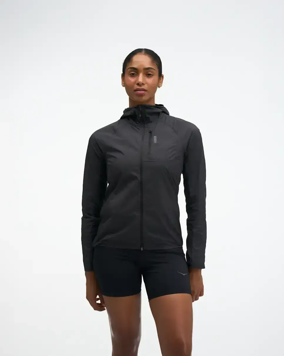 HOKA SkyFlow Windjacke Schwarz (Damen) Media front view