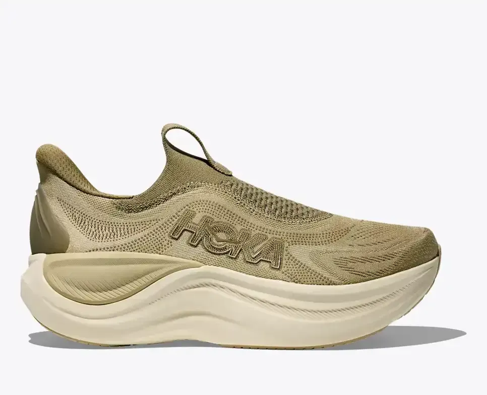 HOKA Skyward Laceless Grassland Wild Mushroom Media front view