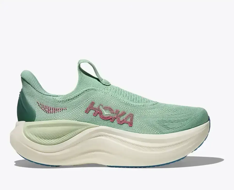 HOKA Skyward Laceless Jadeite Sea Glass (Damen) Media front view