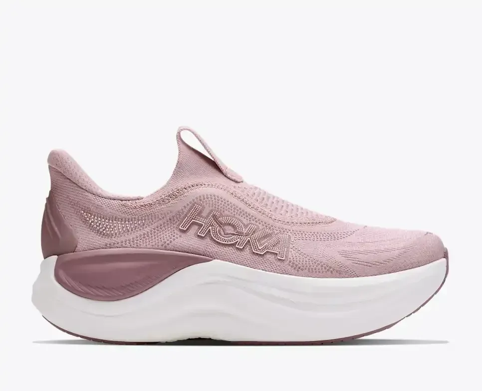 HOKA Skyward Laceless Pink Opal Alabaster (Damen) Media front view