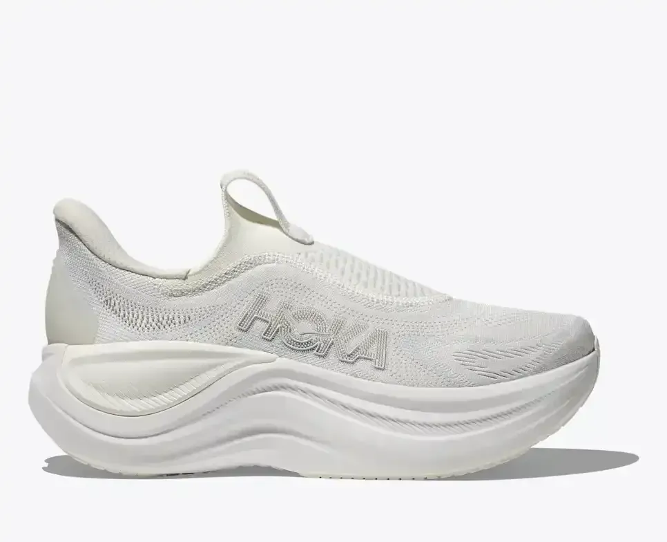 HOKA Skyward Laceless Weiß (Damen) Media front view