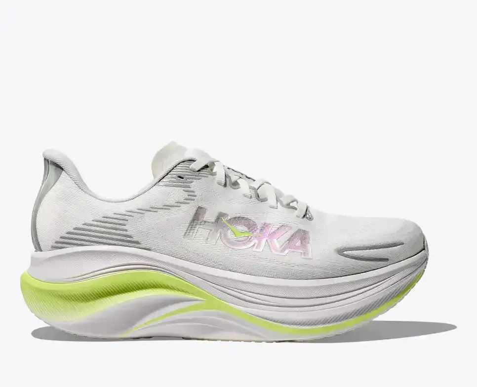 HOKA Skyward X 2 Weiß Neon Yuzu Media front view
