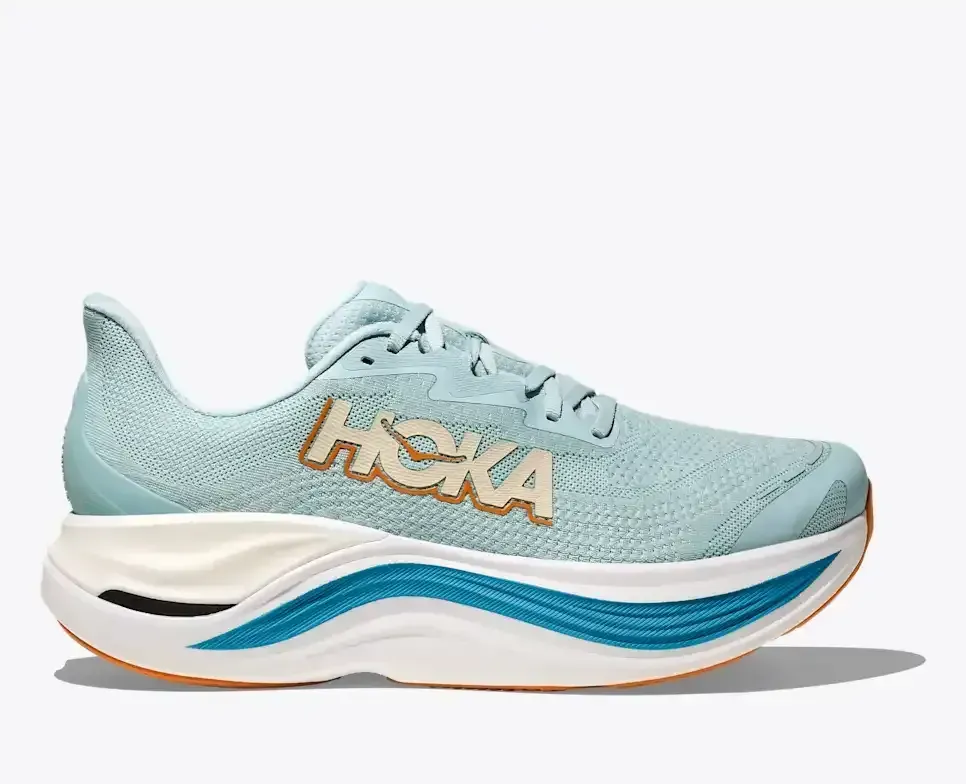 HOKA Skyward X Clear Sea Alpine Blue Media front view