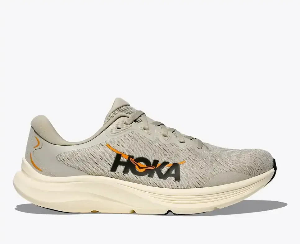 HOKA Solimar 2 Austernpilz Vintage Gelb Media front view