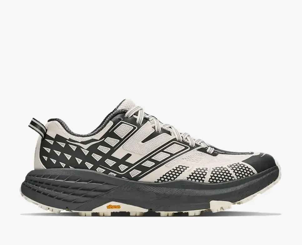 HOKA Speedgoat 2 Alabaster Outer Orbit Media front view