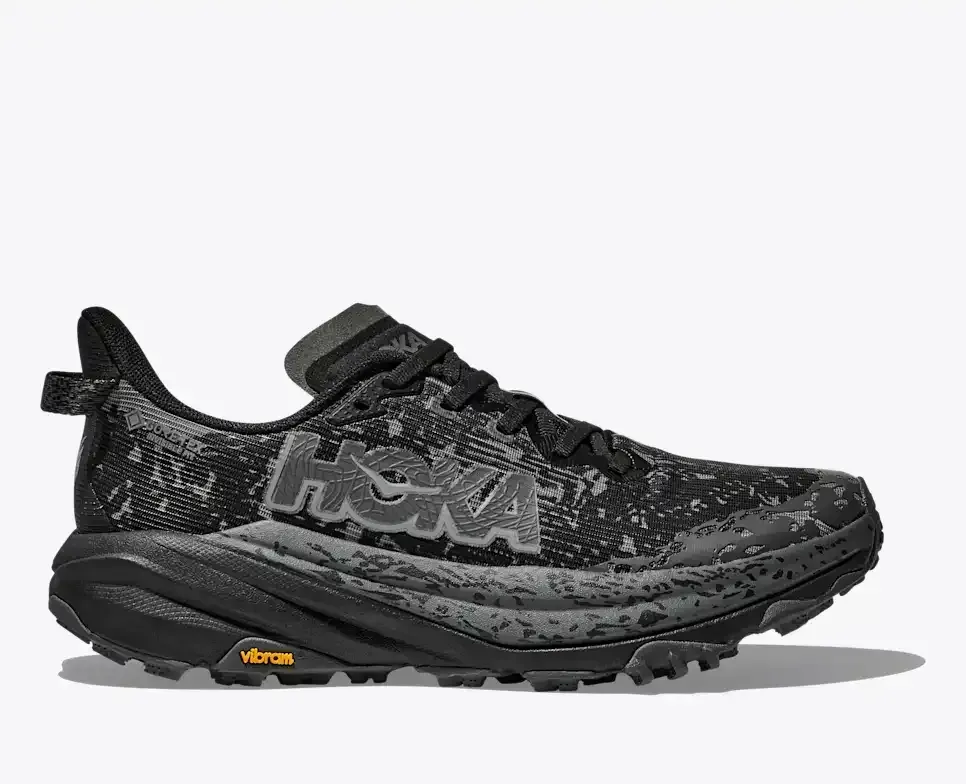 HOKA Speedgoat 6 GORE-TEX Black Outer Orbit (Damen) Media front view