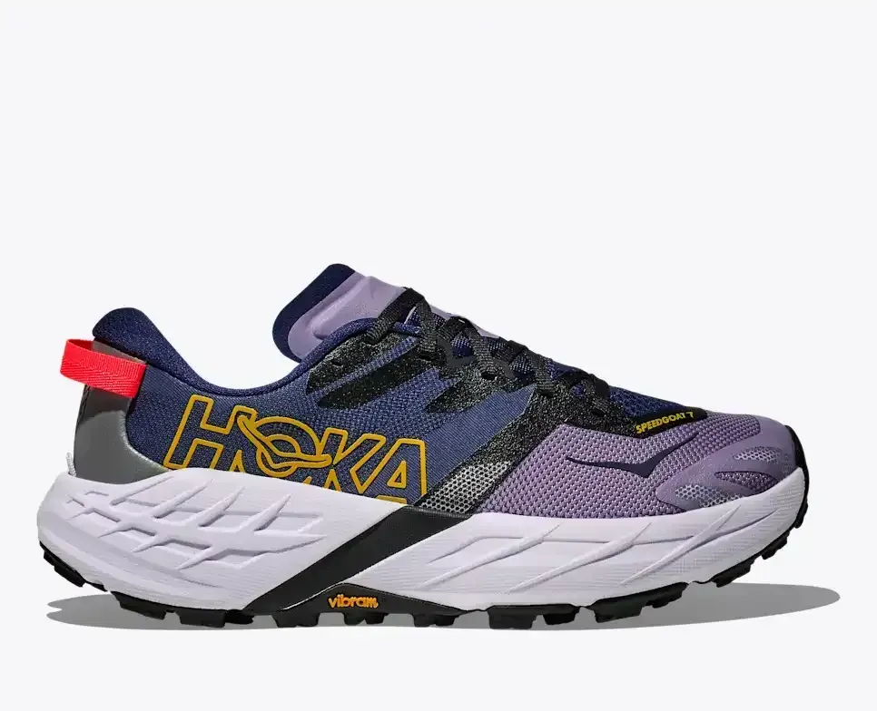 HOKA Speedgoat 7 Berry Jam Starlight Glow (Damen) Media front view