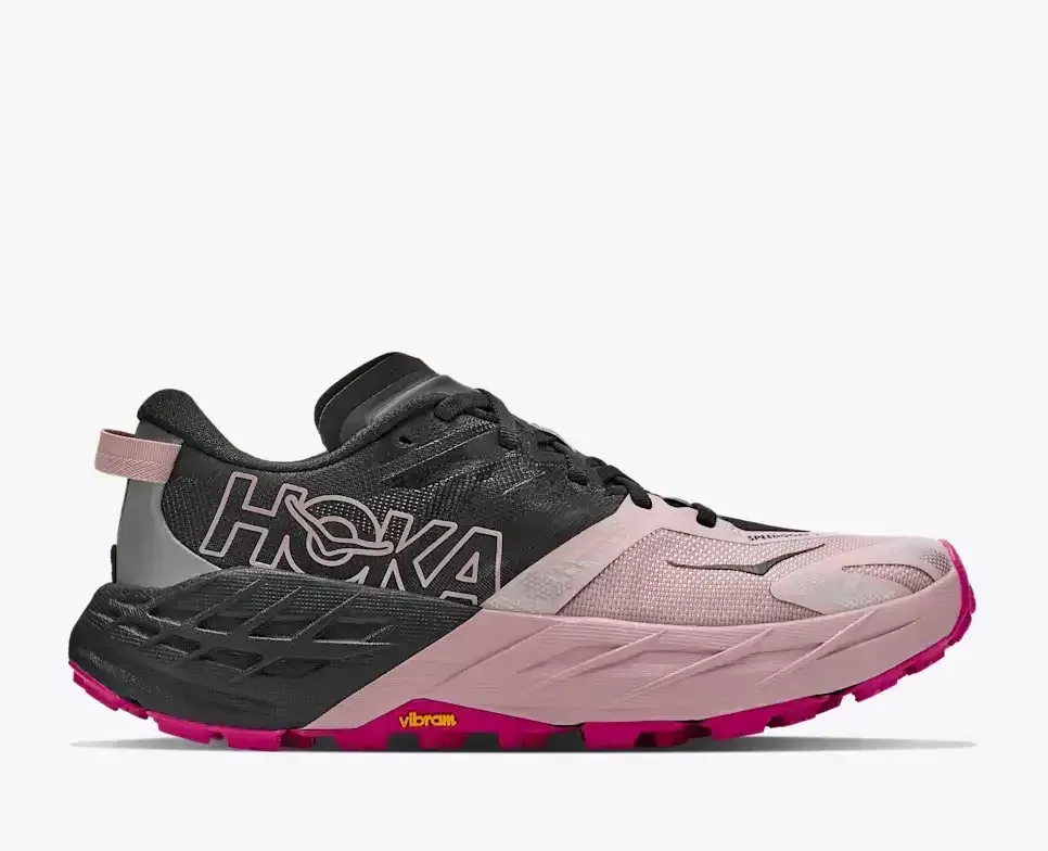 HOKA Speedgoat 7 Black Pink Opal (Damen) Media front view
