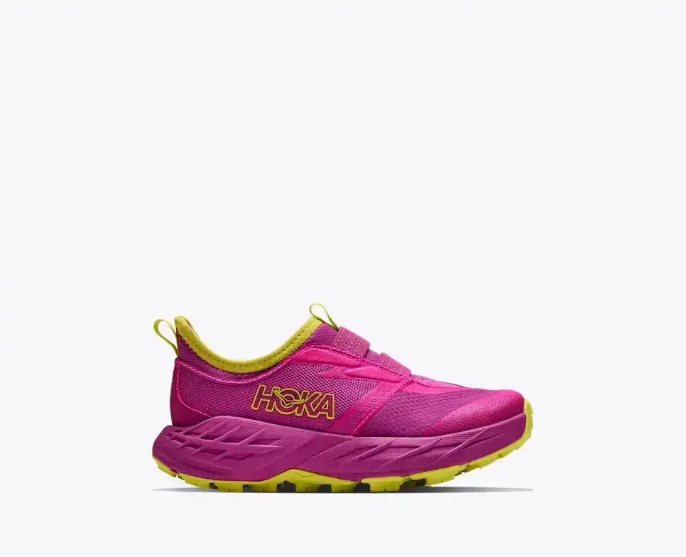 HOKA Speedgoat 7 Fuchsia (Kleine Kinder) Media front view