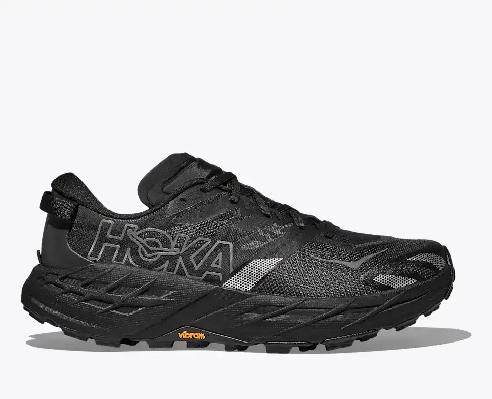 HOKA Speedgoat 7 Schwarz Weiß (Damen) Media front view