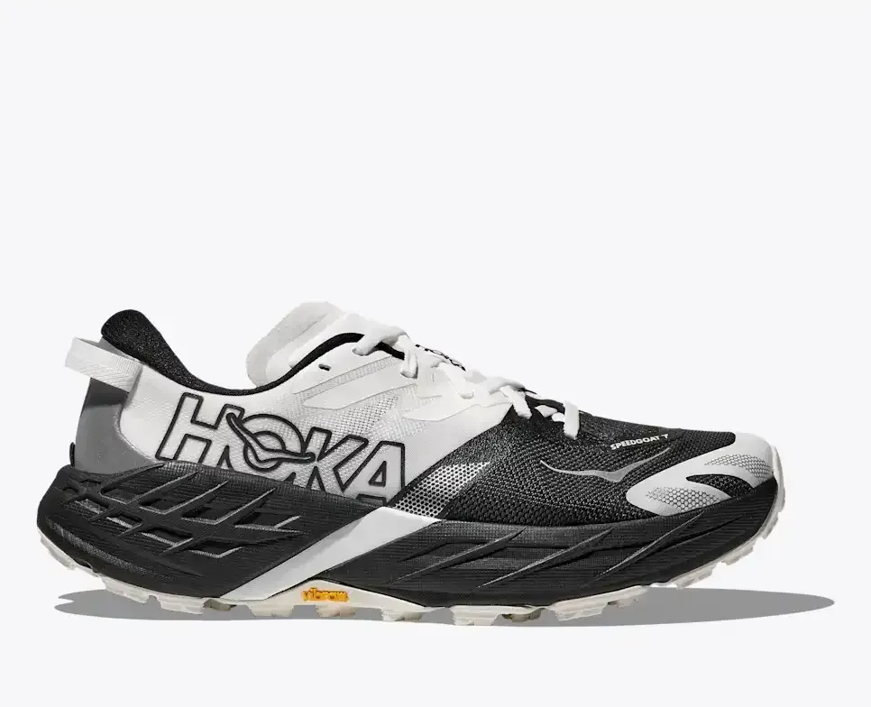 HOKA Speedgoat 7 Schwarz Weiß (Damen) Media front view