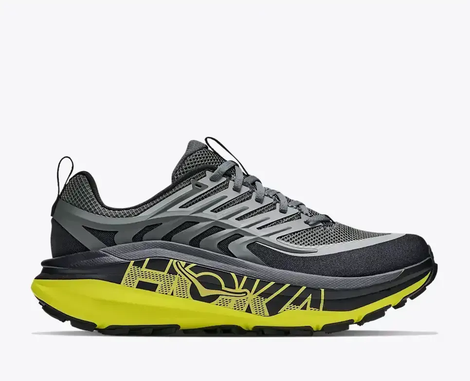 HOKA Stinson 8 Black Hoka Citrus Media front view