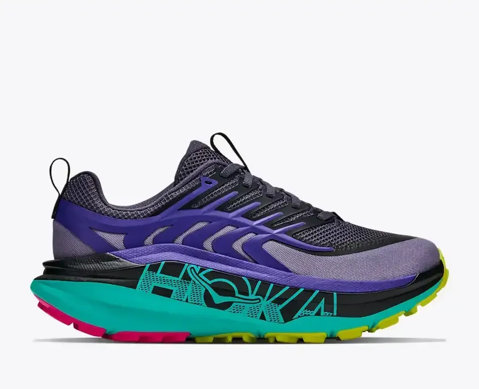 HOKA Stinson 8 Squid Ink Electric Aqua (Damen) Media front view