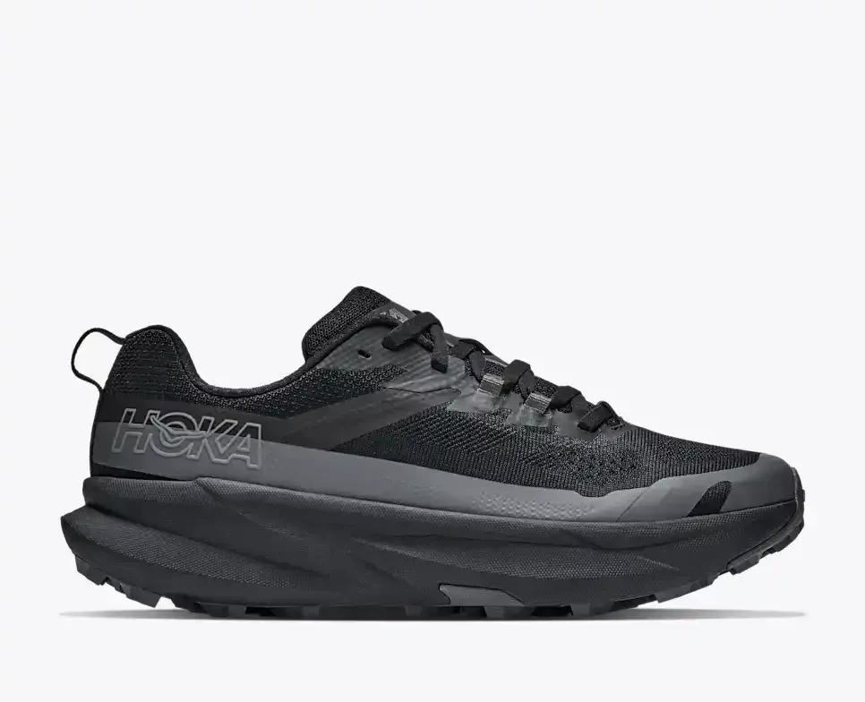 HOKA Torrent 5 Black Outer Orbit Media front view