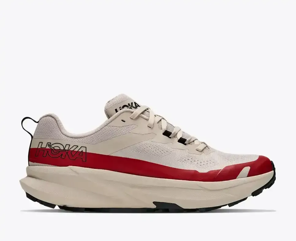 HOKA Torrent 5 River Rock Grau Roter Achat Media front view