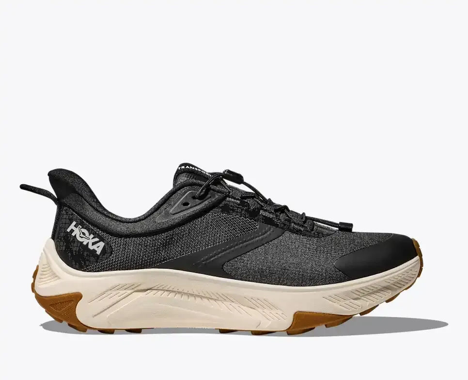 HOKA Transport 2 Black Alabaster Media front view