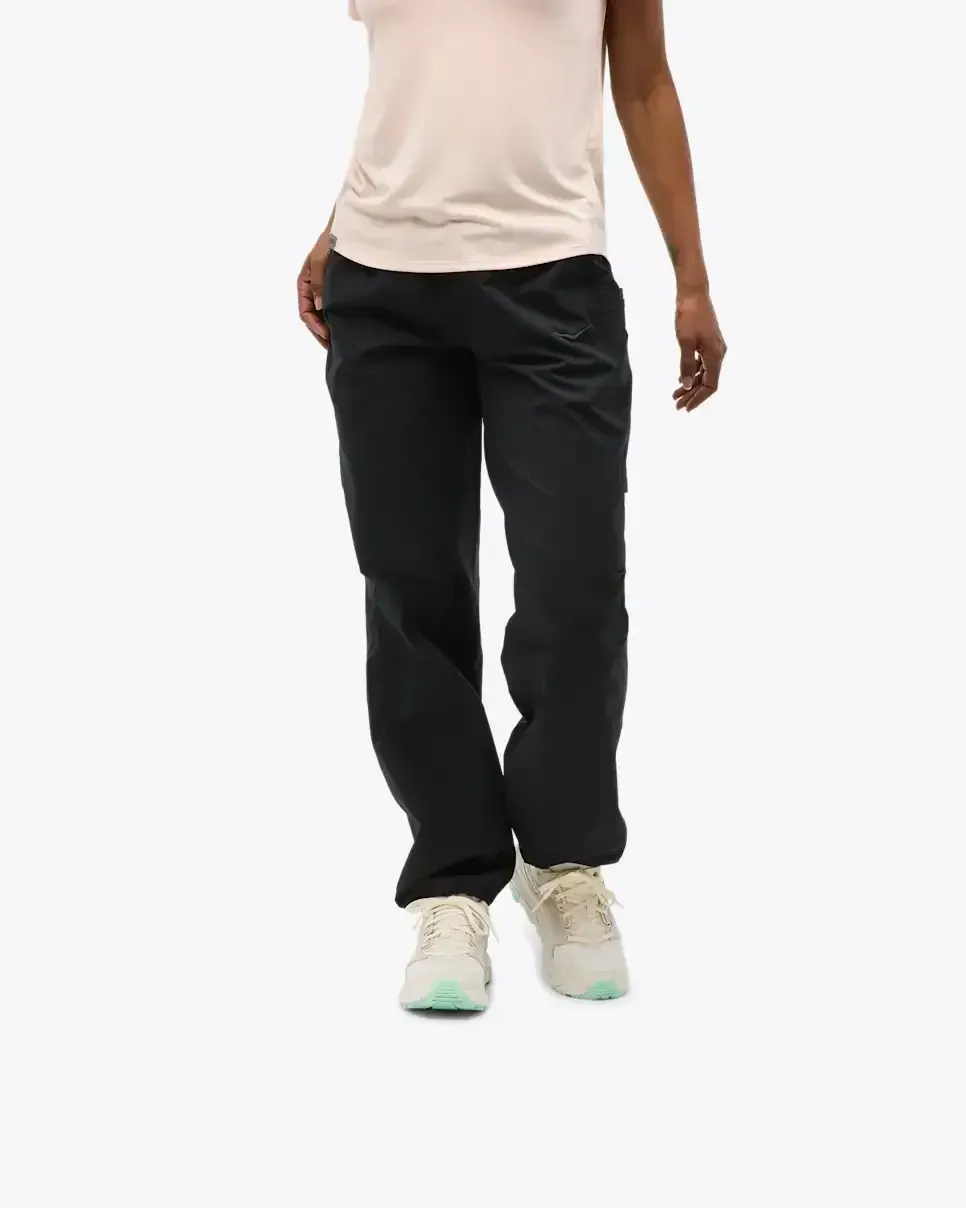 HOKA Woodland Hike Hose Schwarz (Damen) Media front view