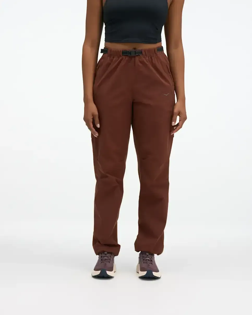 HOKA Woodland Hike Pant Rich Mahogany (Damen) Media front view